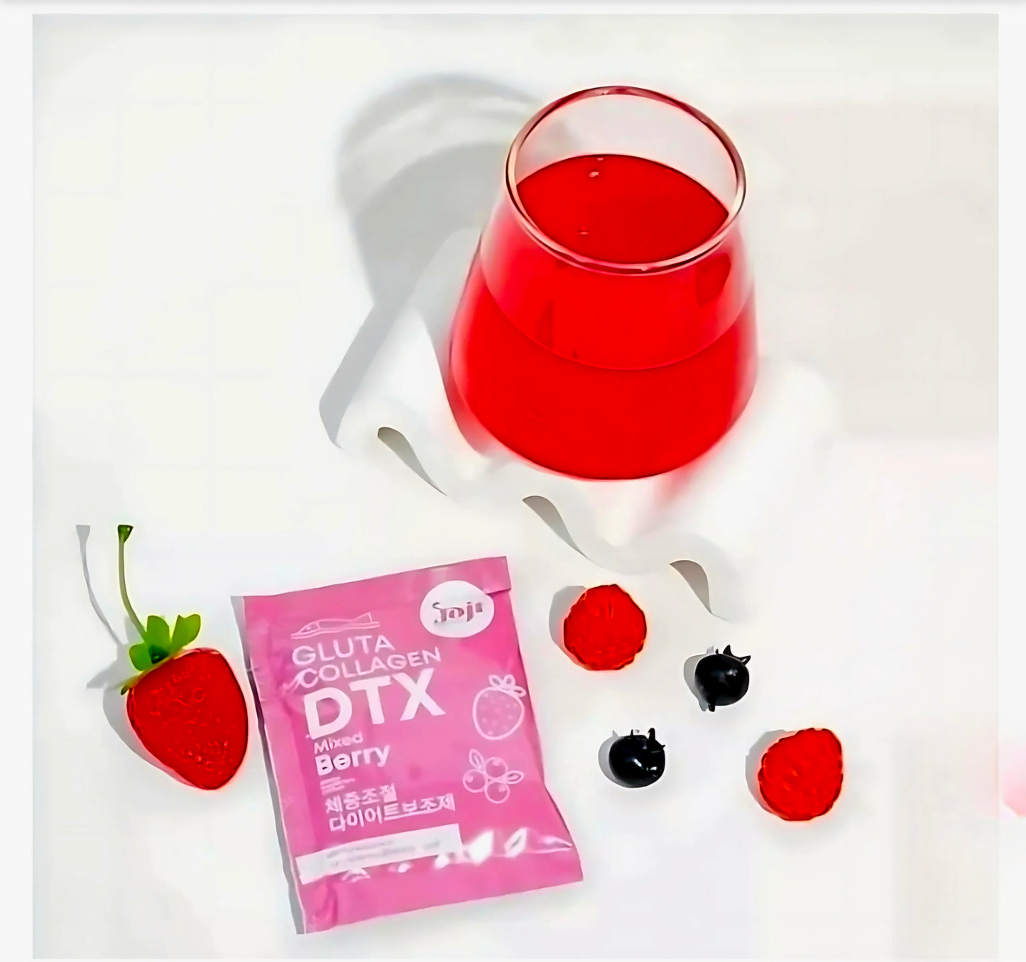 Joji Gluta Collagen DTX PLUS Mixed Berry 200,000mg 10-sachets AUTHENTIC THAILAND
