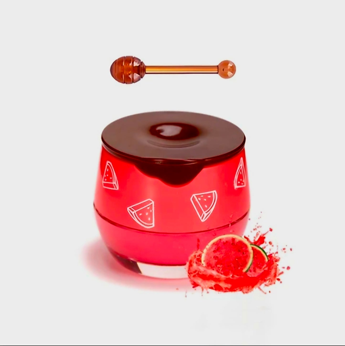 CC Glam & Beauty (CHERRY) Propolis Beewax LIP MASK in HONEYPOT with Hygienic Lip Applicator 5g