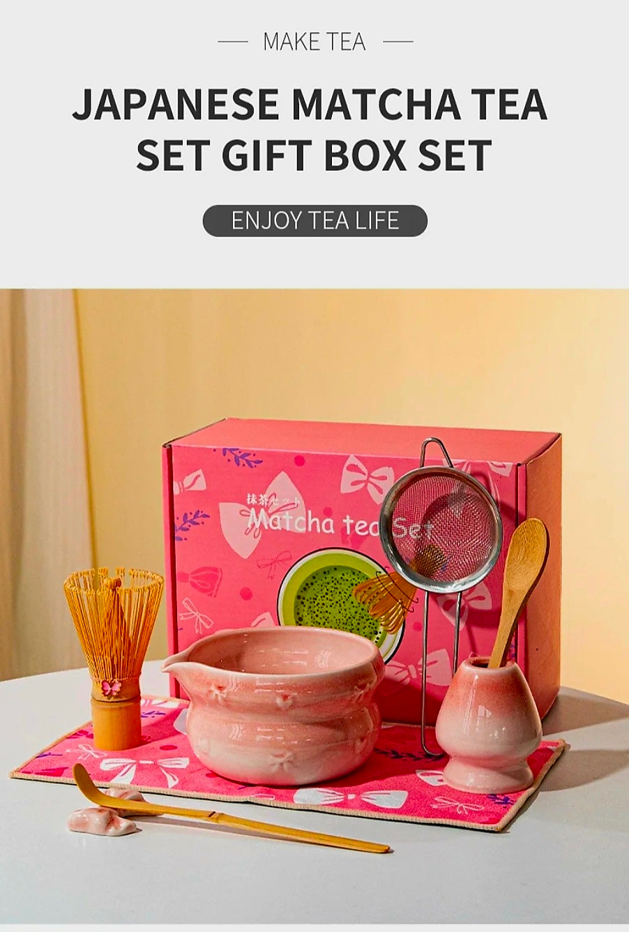 Japanese COMPLETE MATCHA TEA SET (Gift Pack)