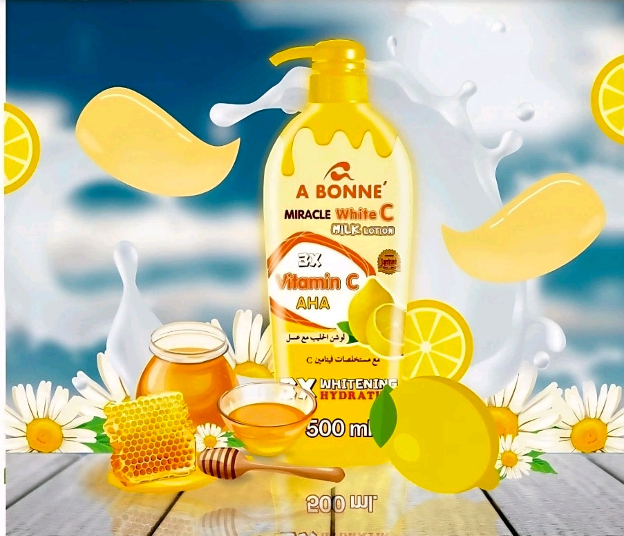 A BONNE' Miracle White C Milk Lotion 3X VITA-C AHA 500ml