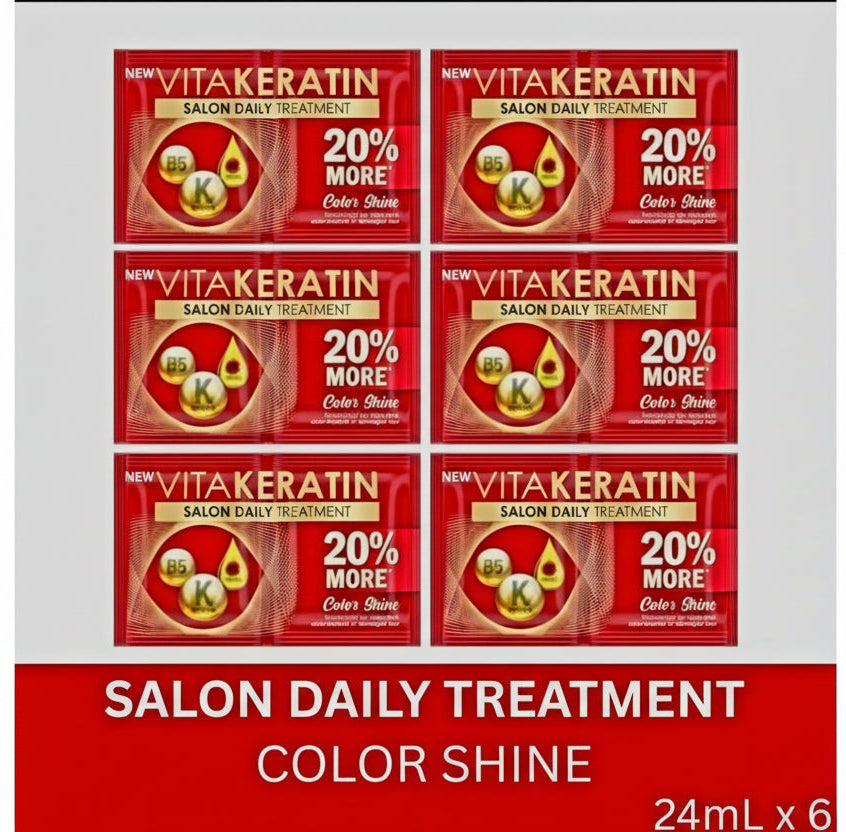VITAKERATIN Salon Daily Treatment COLOR SHINE 24ml×6's