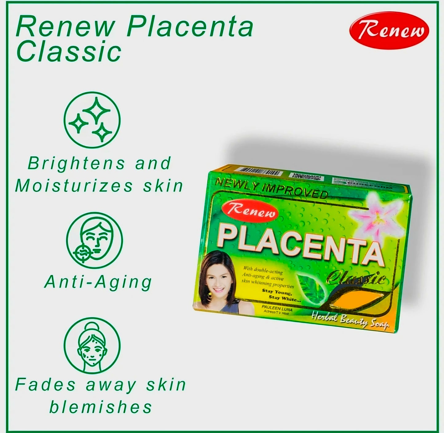 Renew PLACENTA CLASSIC Herbal Beauty Soap 135g