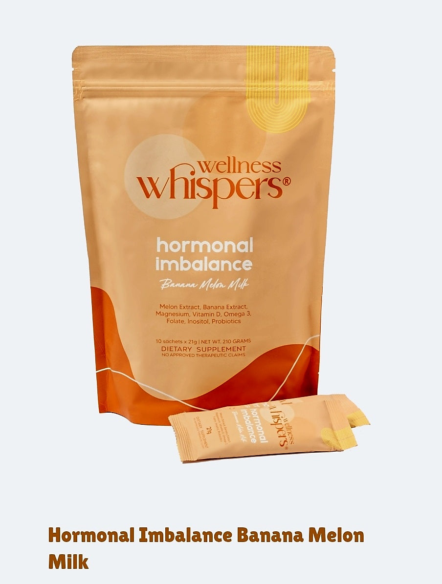Wellness Whispers PCOS & PERIOD MANAGEMENT Dietary Supplement BANANA MELON MILK 21g×10 sachets