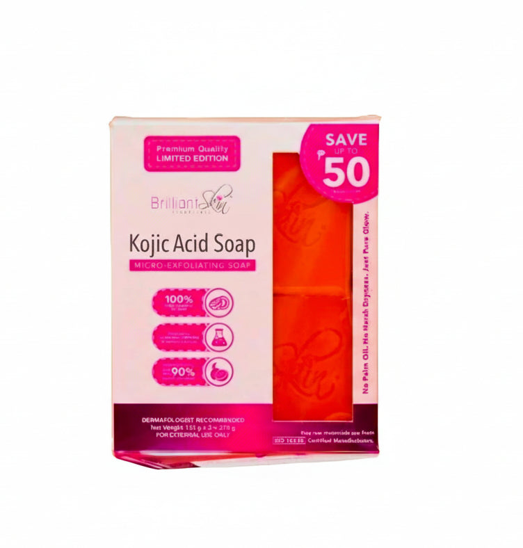 Brilliant Skin KOJIC ACID SOAP Twin-Pack 135g×2-pcs (LIMITED EDITION)