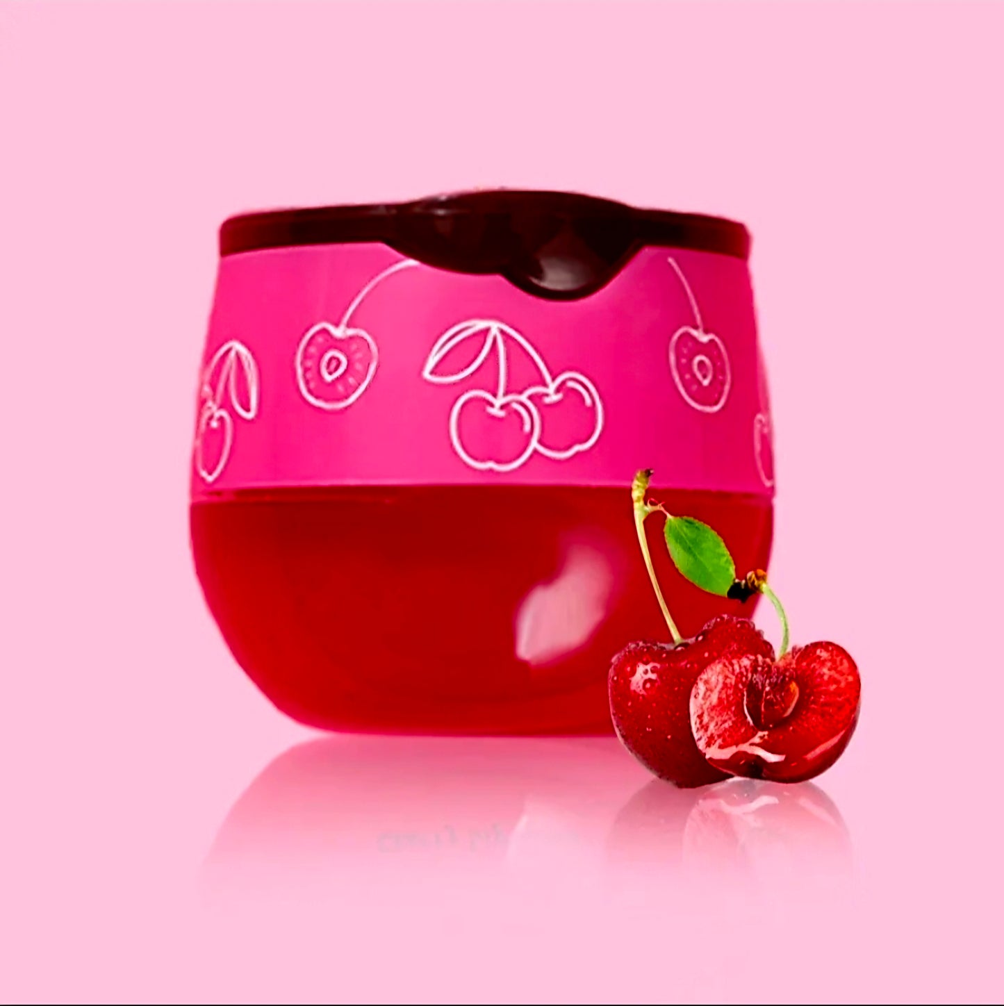 CC Glam & Beauty (CHERRY) Propolis Beewax LIP MASK in HONEYPOT with Hygienic Lip Applicator 5g