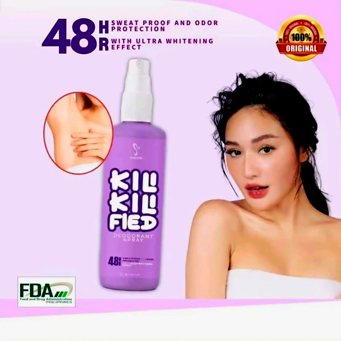 SASKIN KILI-KILI FIED DEODORANT SPRAY 60ML