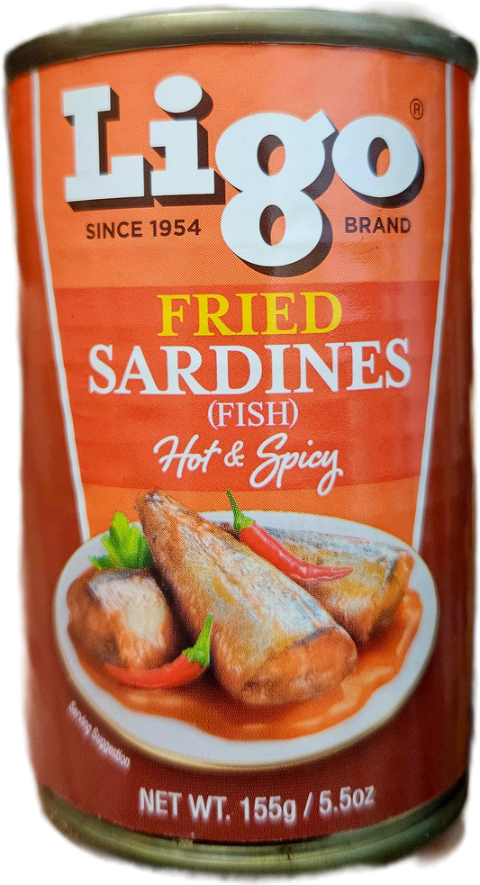 💲‼️EOFY-SALE‼️💲LIGO FRIED SARDINES HOT & SPICY 155G