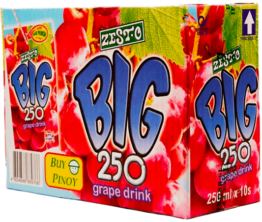 ZEST.O BIG 250 GRAPE JUICE DRINK 250ML (BOX)