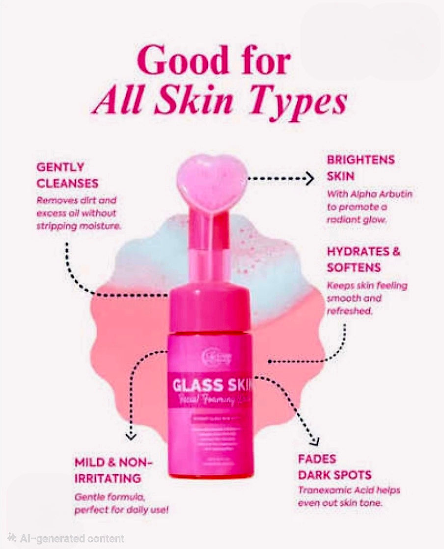 CC Glam & Beauty GLASS SKIN Facial Foaming Wash 100ml