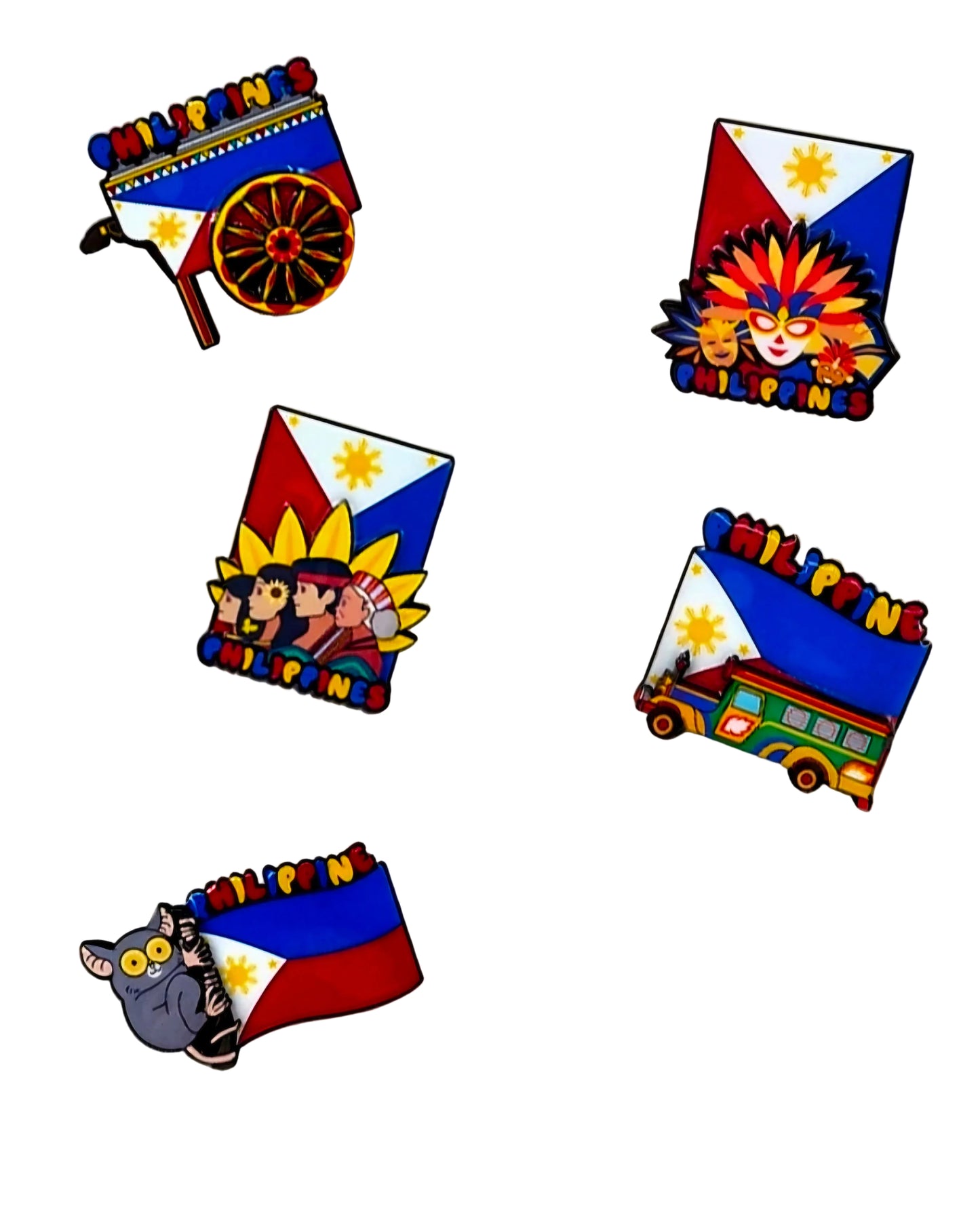 Ceramic Tile PHILIPPINE CULTURE Fridge Magnets (RANDOM DESIGNS)