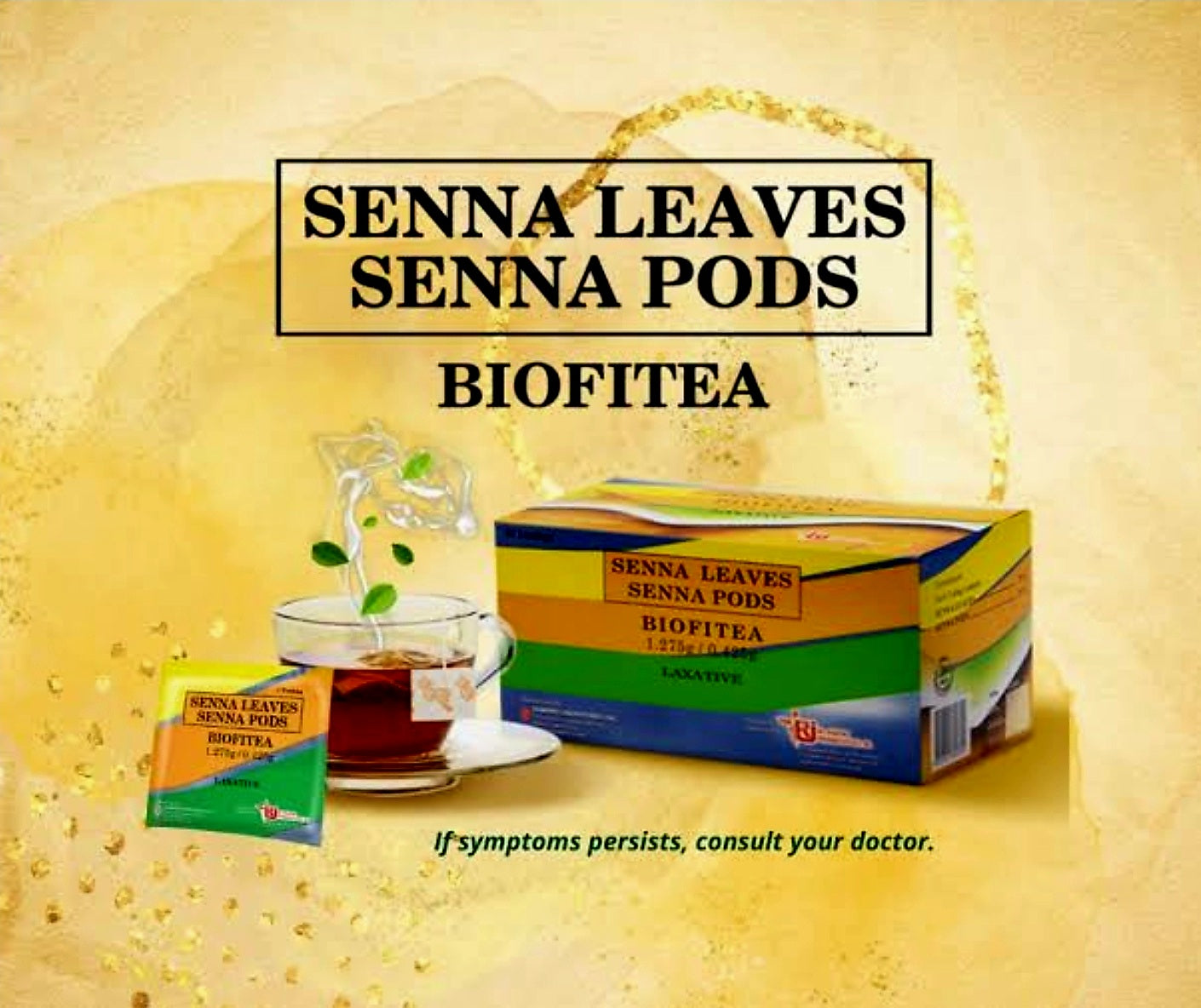 BIOFITEA Senna Leaves Senna Pods 5 Teabags TRIAL PACK