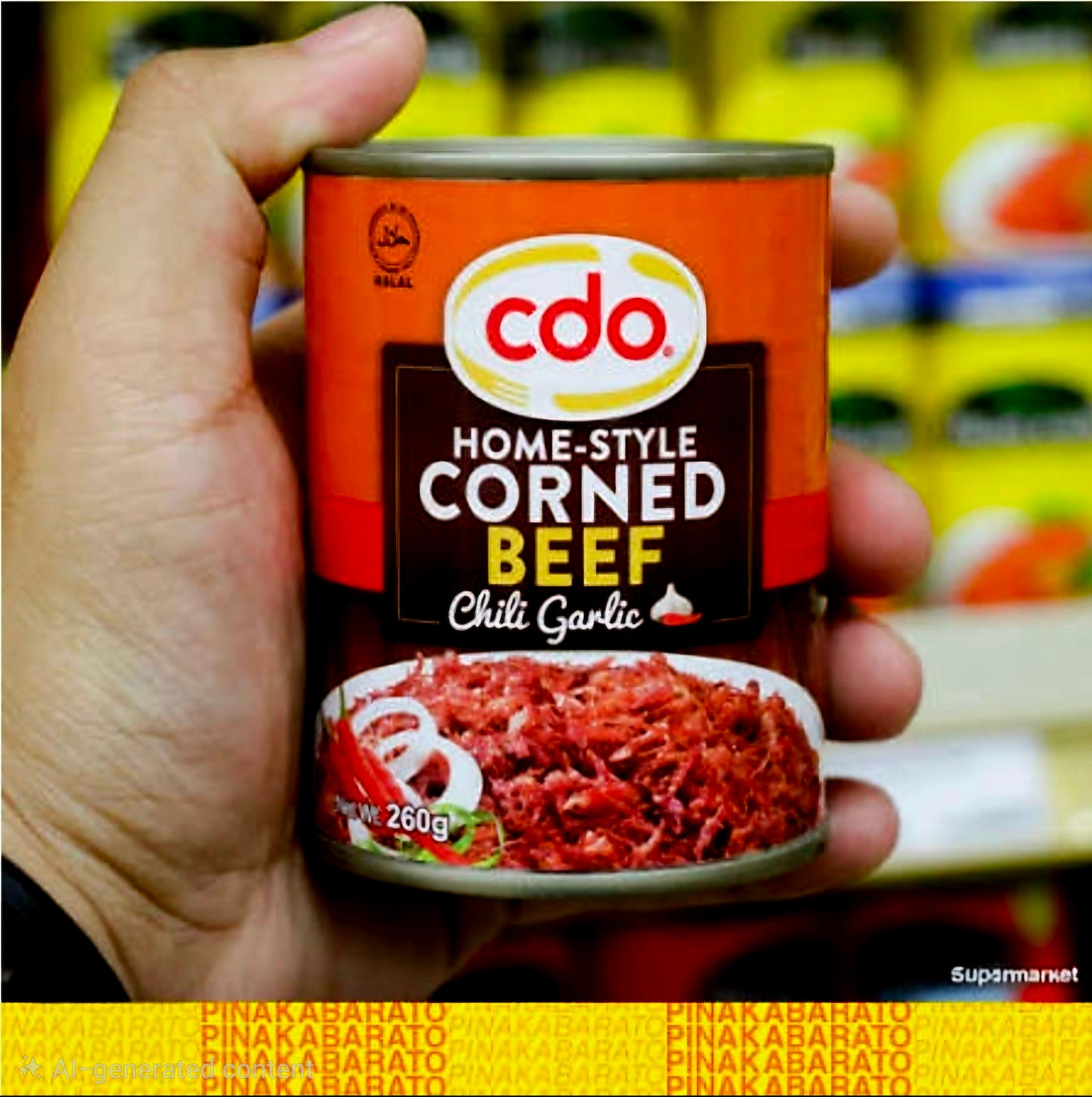 CDO Home-Style Corned Beef CHILI GARLIC 260g