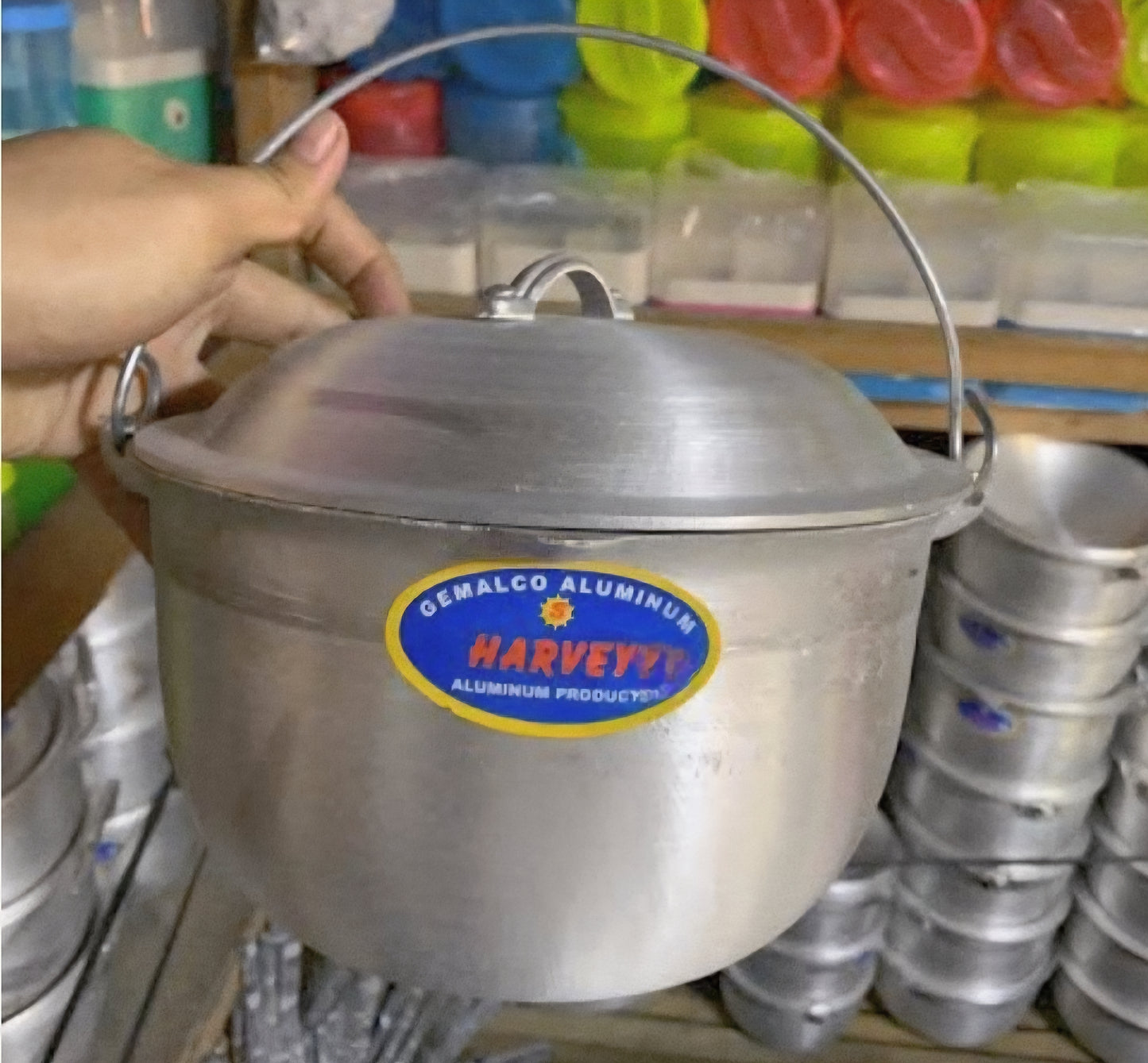 HARVEY Brand Aluminum SMALL KALDERO NO.4 Single Handle (2Litre)