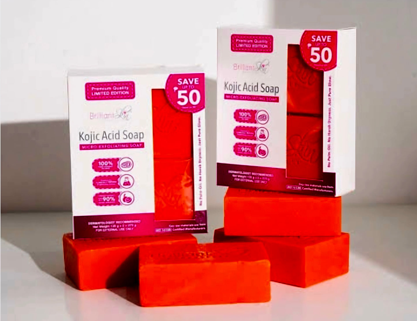 Brilliant Skin KOJIC ACID SOAP Twin-Pack 135g×2-pcs (LIMITED EDITION)