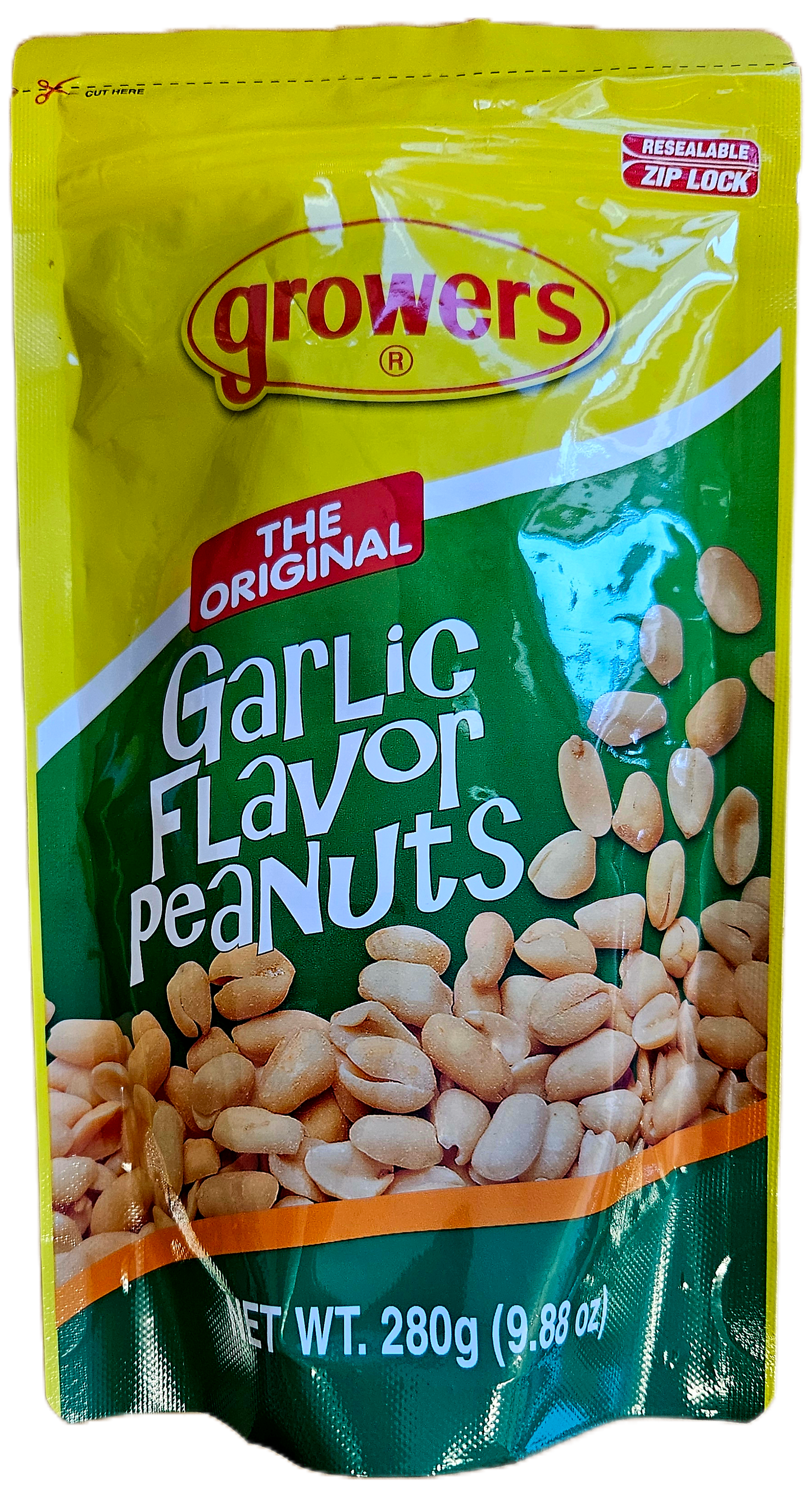GROWERS ORIGINAL GARLIC PEANUTS 280G (LARGE)