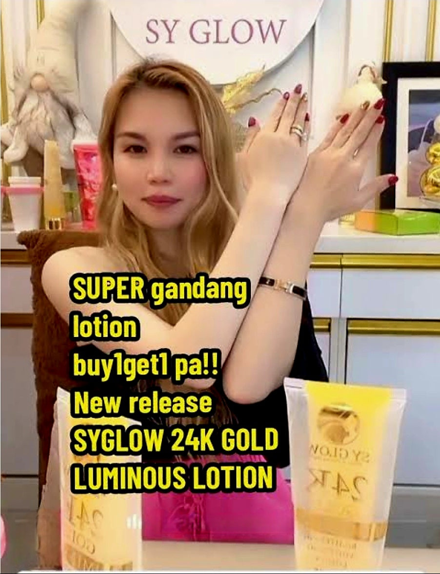 SY GLOW 24K GOLD LUMINOUS Brightening Whitening Lotion SPF75 250ml