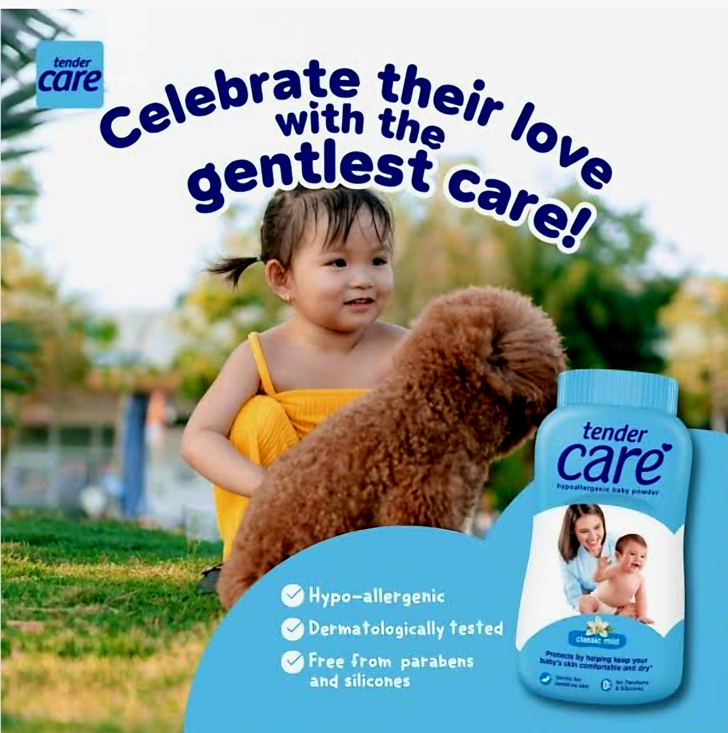 Tender Care Baby Powder CLASSIC BLUE 100g