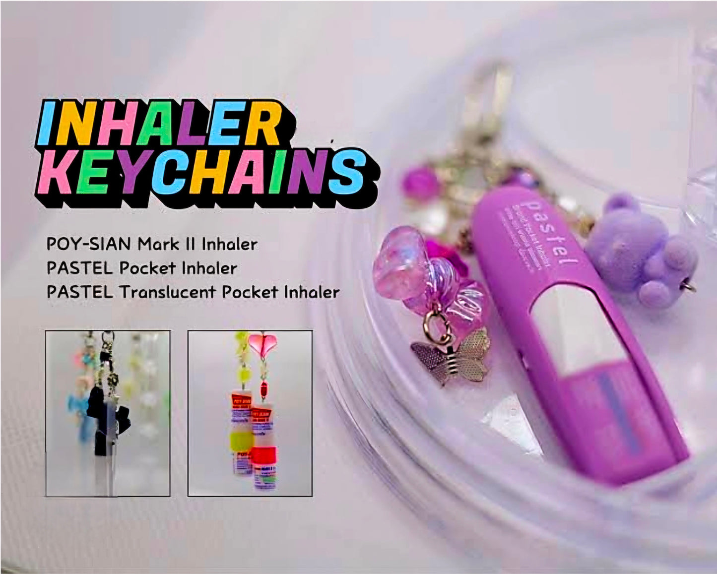 Thailand PASTEL INHALERS Customized Keycharms