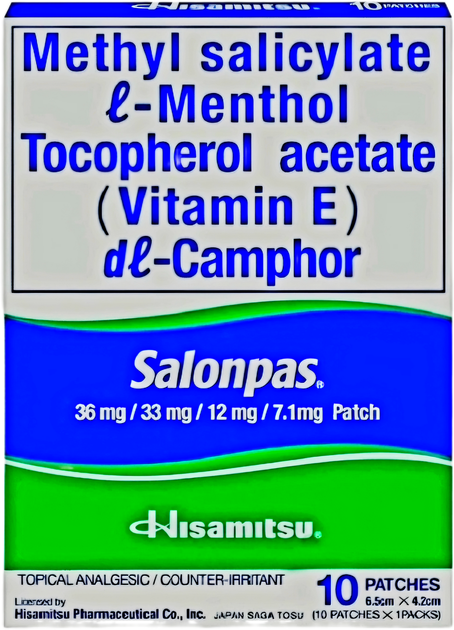 SALONPAS PAIN PATCH 10-PATCHES