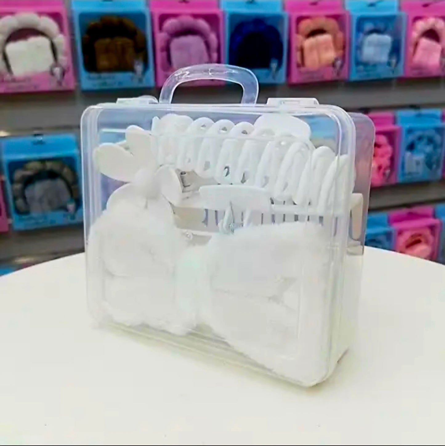 Complete Facial SPA ACCESSORIES SET in PP Packing Organizer (PURE WHITE)