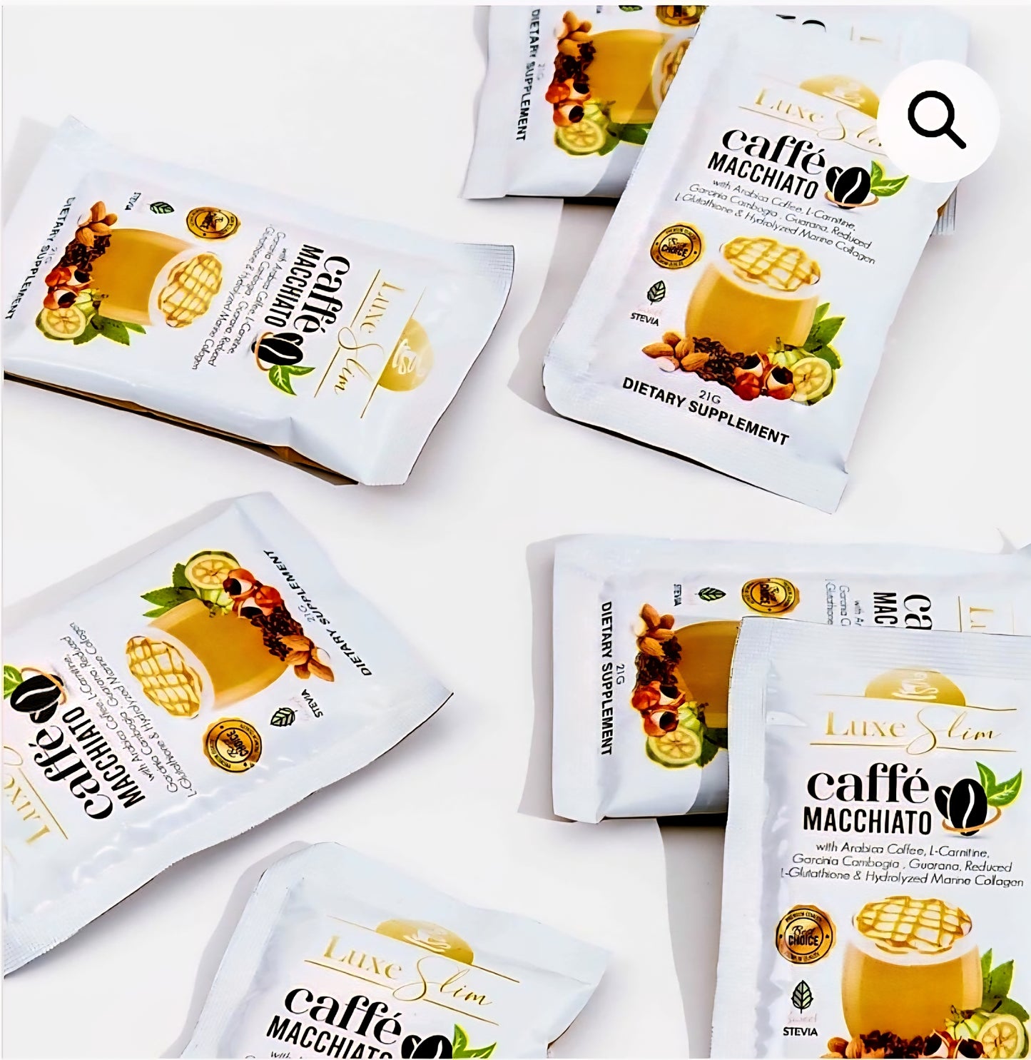 Luxe Slim CAFFE MACCHIATO 21g x 8 sachets (NEW POUCH PACKAGING)