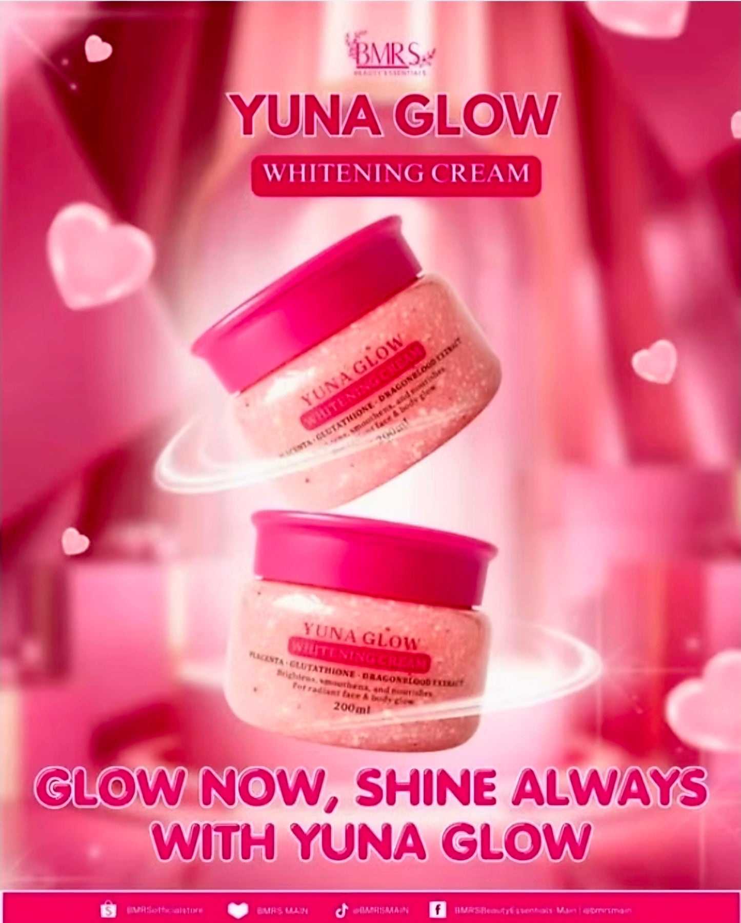 BMRS YUNA GLOW Whitening Cream 200ml