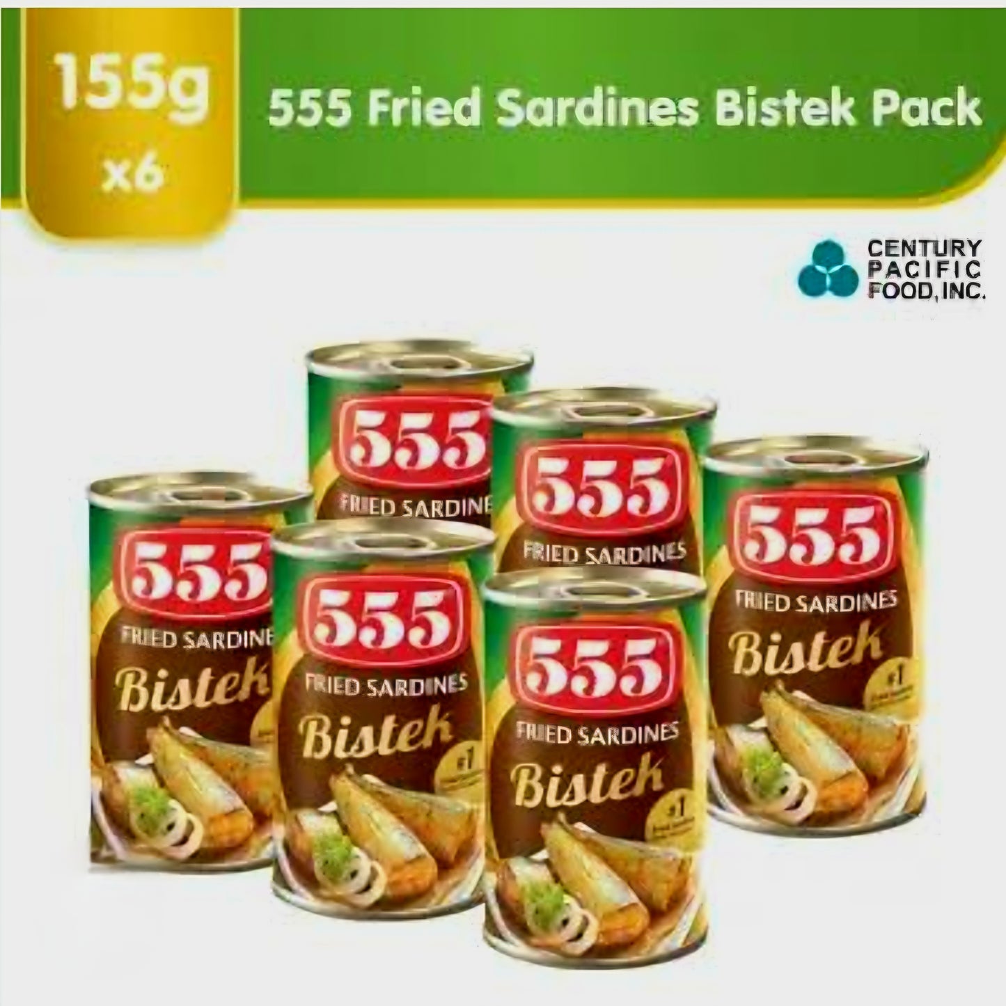 555 Fried Sardines BISTEK 155g