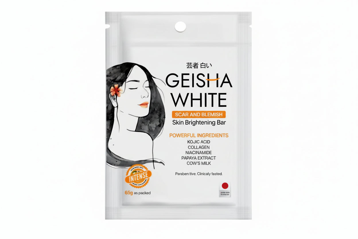 GEISHA WHITE Intense Scar & Blemish Lightening Soap 65g