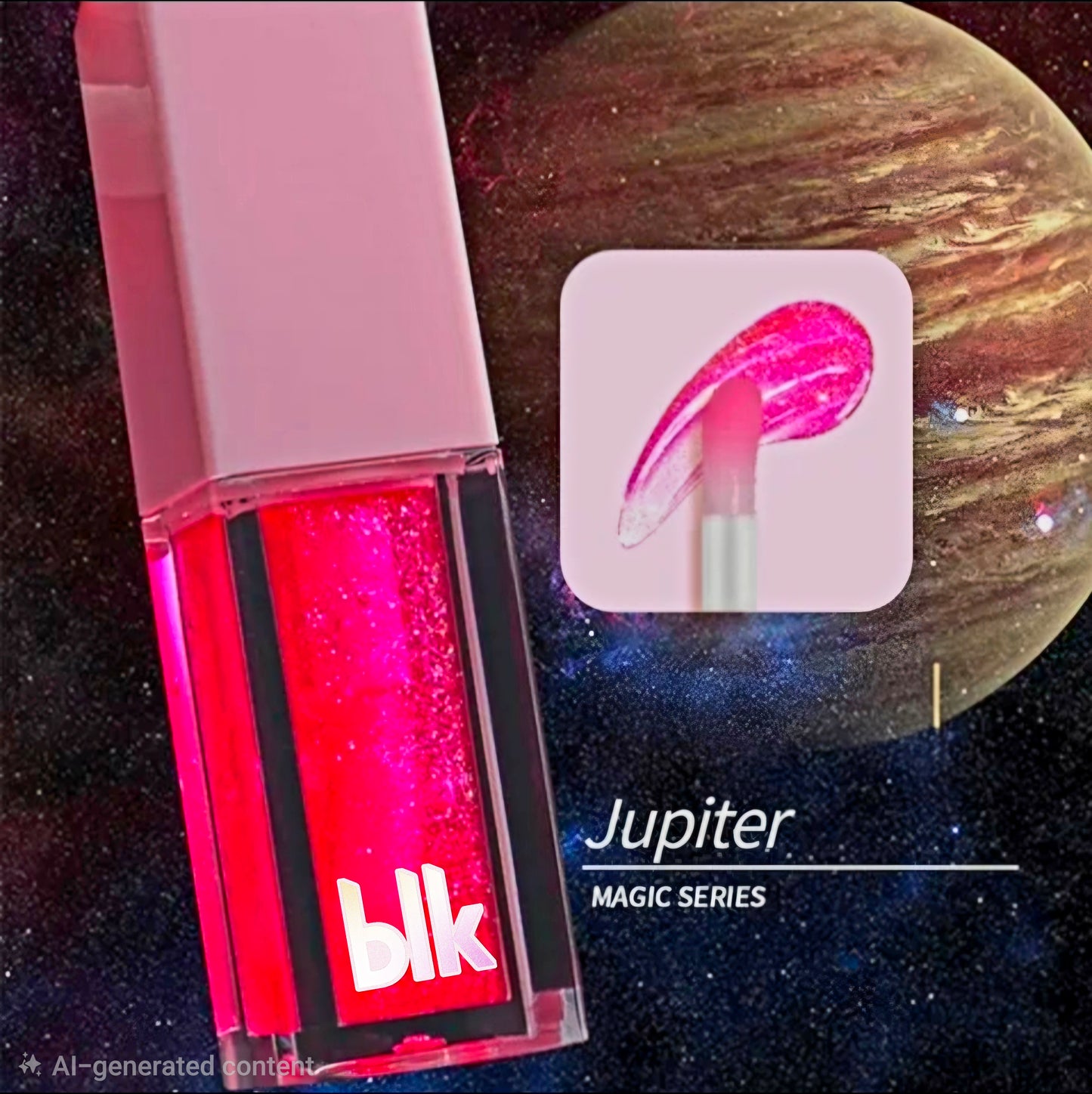 BLK Organic Vegan Plumping & Moisturizing Lip Oil Tint Glow FRUIT COLORS 10ml