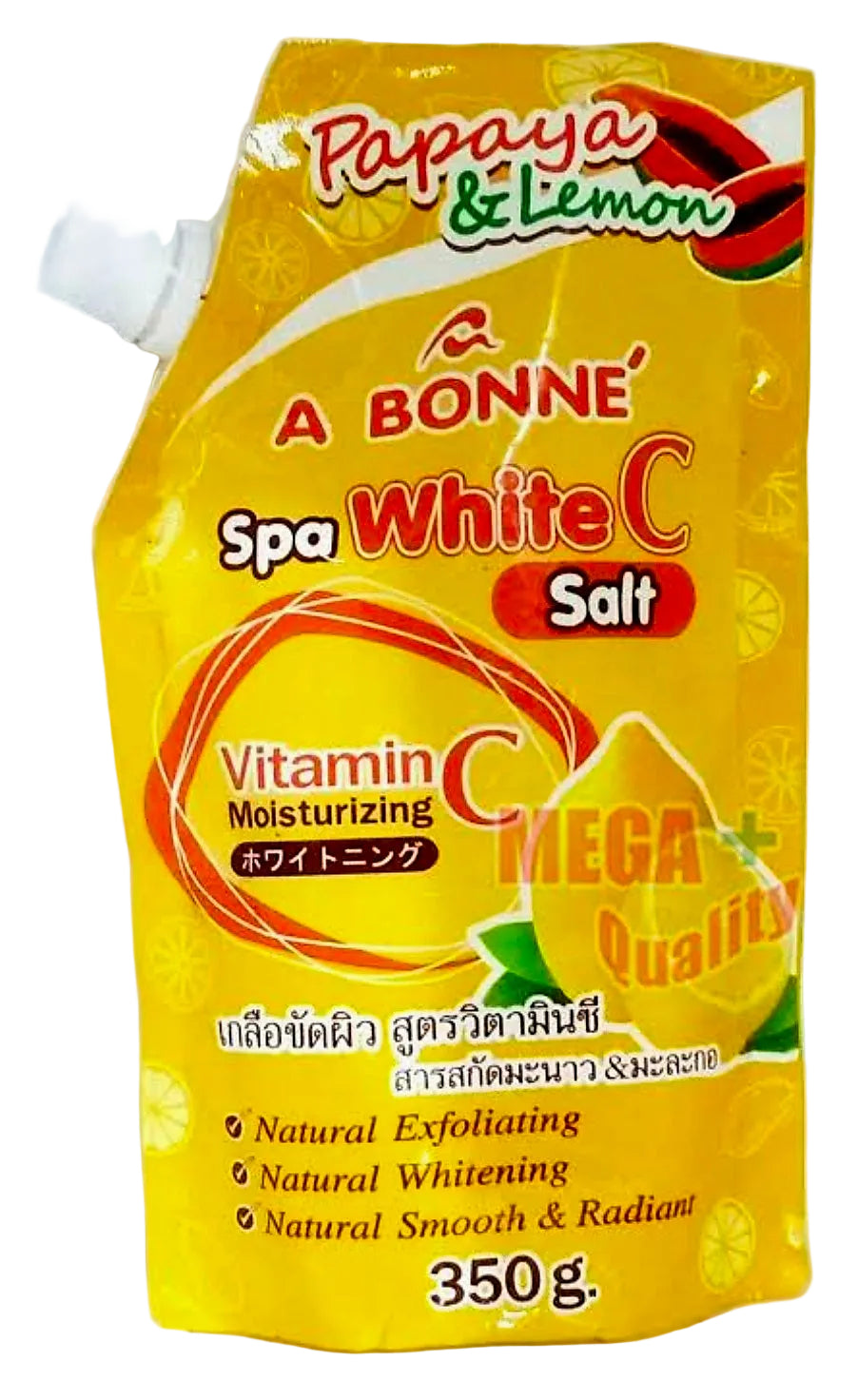 A BONNE' Papaya & Lemon Spa WHITE-C Salt 350g Vitamin-C