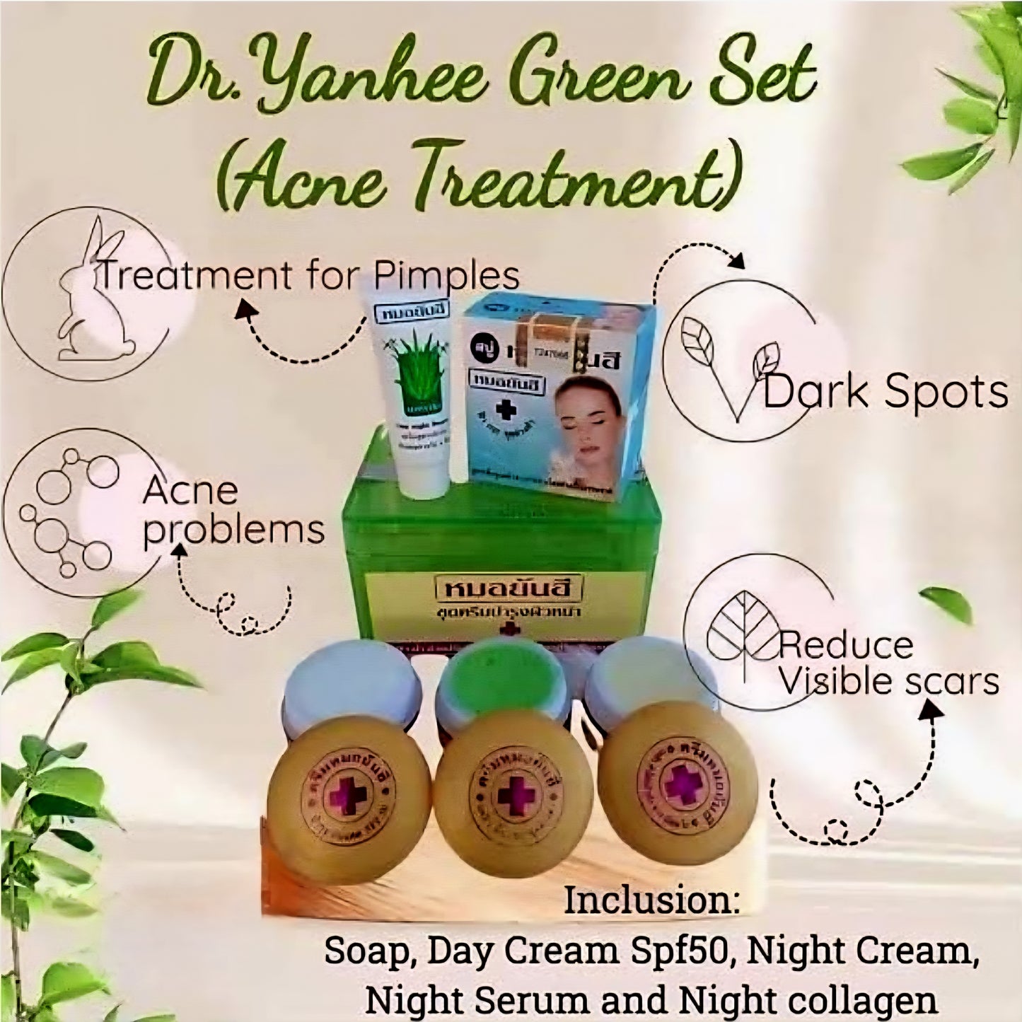 Dr.Yanhee ACNE & PIMPLE TREATMENT Set (GREEN)