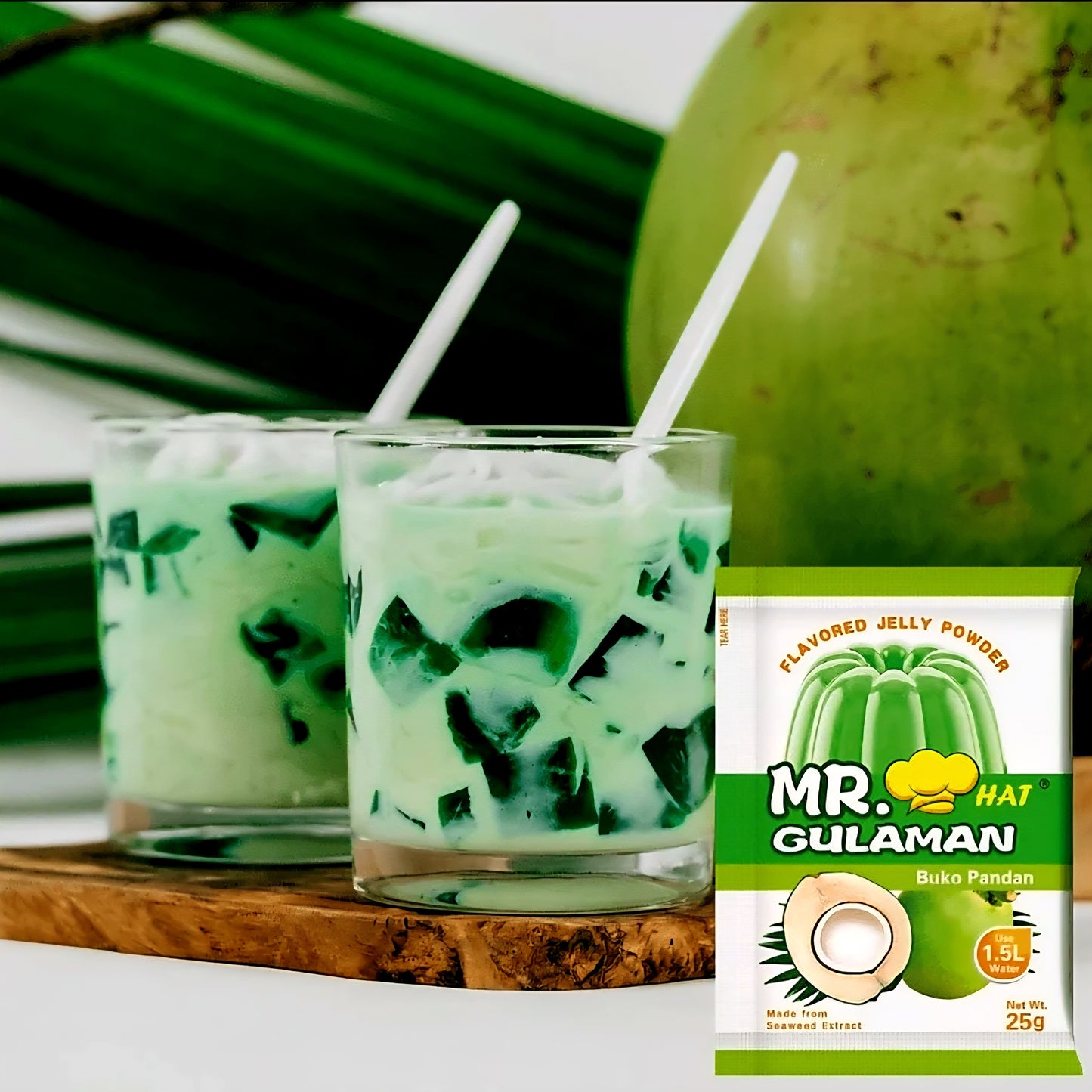 Mr. Hat Gulaman BUKO PANDAN FLAVOR 25g×10sachets (BOX)