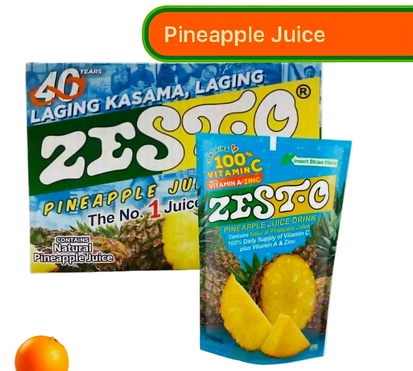 ZEST-O PINEAPPLE JUICE DRINK 200ML (PIECE)