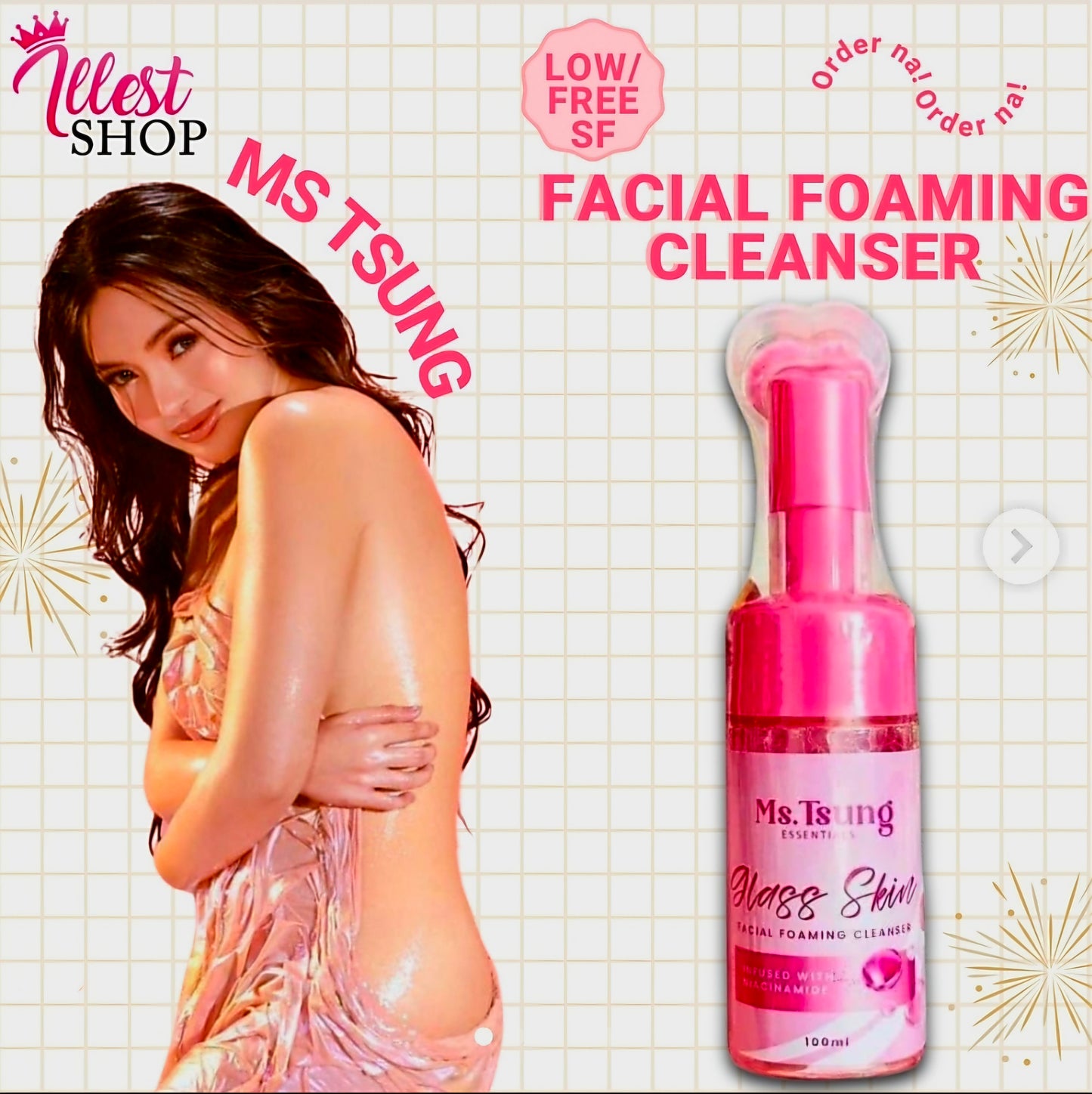 Ms.Tsung Essentials GLASS SKIN Facial Foaming Cleanser 100ml