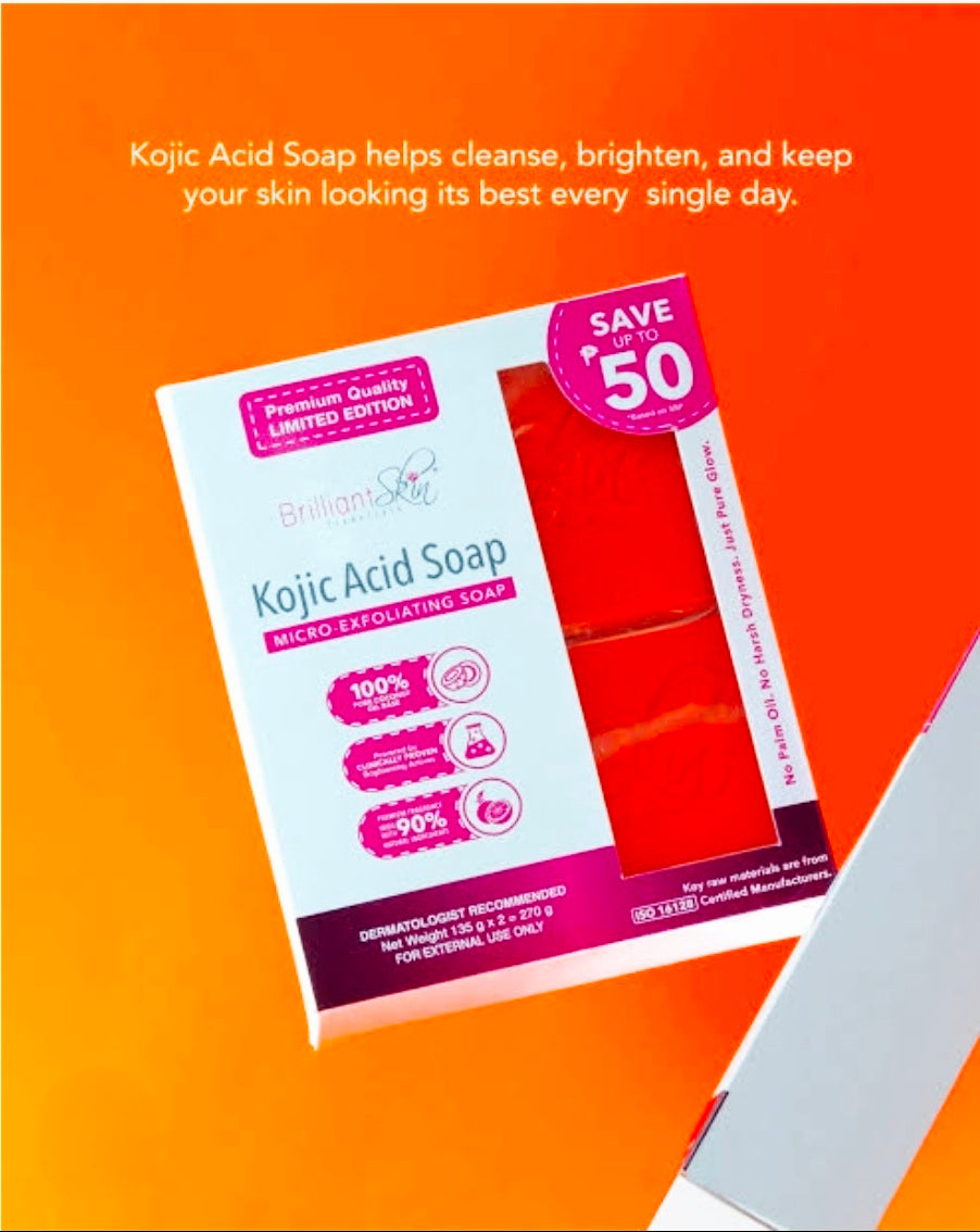 Brilliant Skin KOJIC ACID SOAP Twin-Pack 135g×2-pcs (LIMITED EDITION)