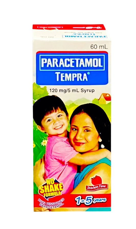 TEMPRA Paracetamol STRAWBERRY FLAVOR 60ml (Ages 1-5 Years Old)
