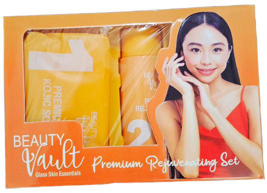 BEAUTY VAULT GLASS SKIN ESSENTIALS PREMIUM REJUVENATING SET