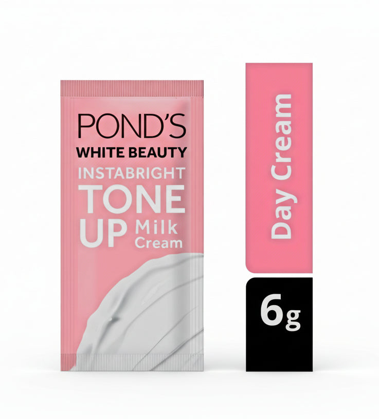 POND'S White Beauty Instabright TONE-UP MILK CREAM 6g (Travel Size Sachet)