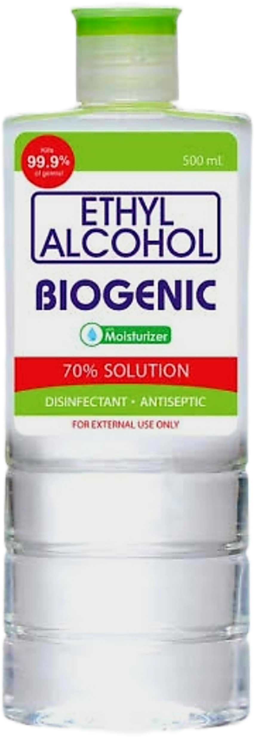 BIOGENIC ETHYL ALCOHOL WITH MOISTURIZER 500ML