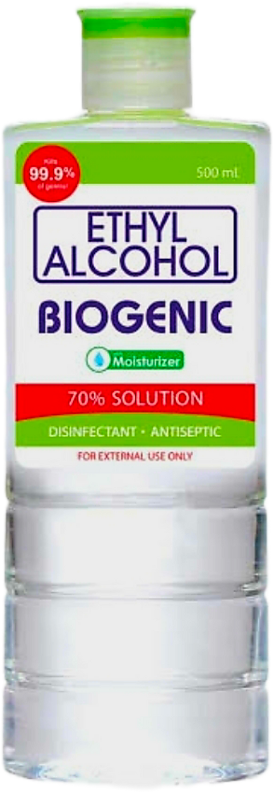 BIOGENIC ETHYL ALCOHOL WITH MOISTURIZER 500ML