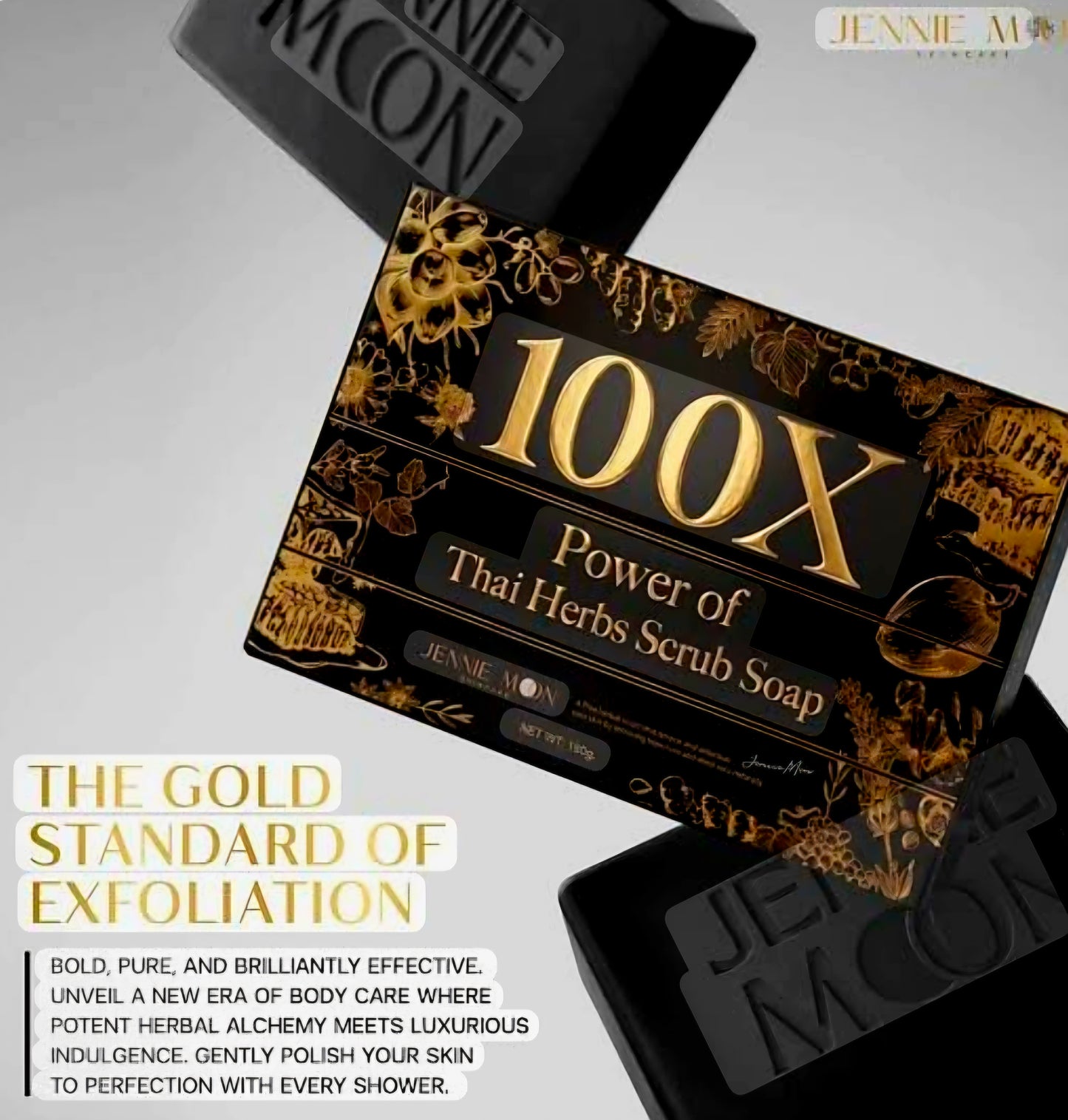 JENNIE MOON 100X POWER OF THAI HERBS  SCRUB SOAP 100G