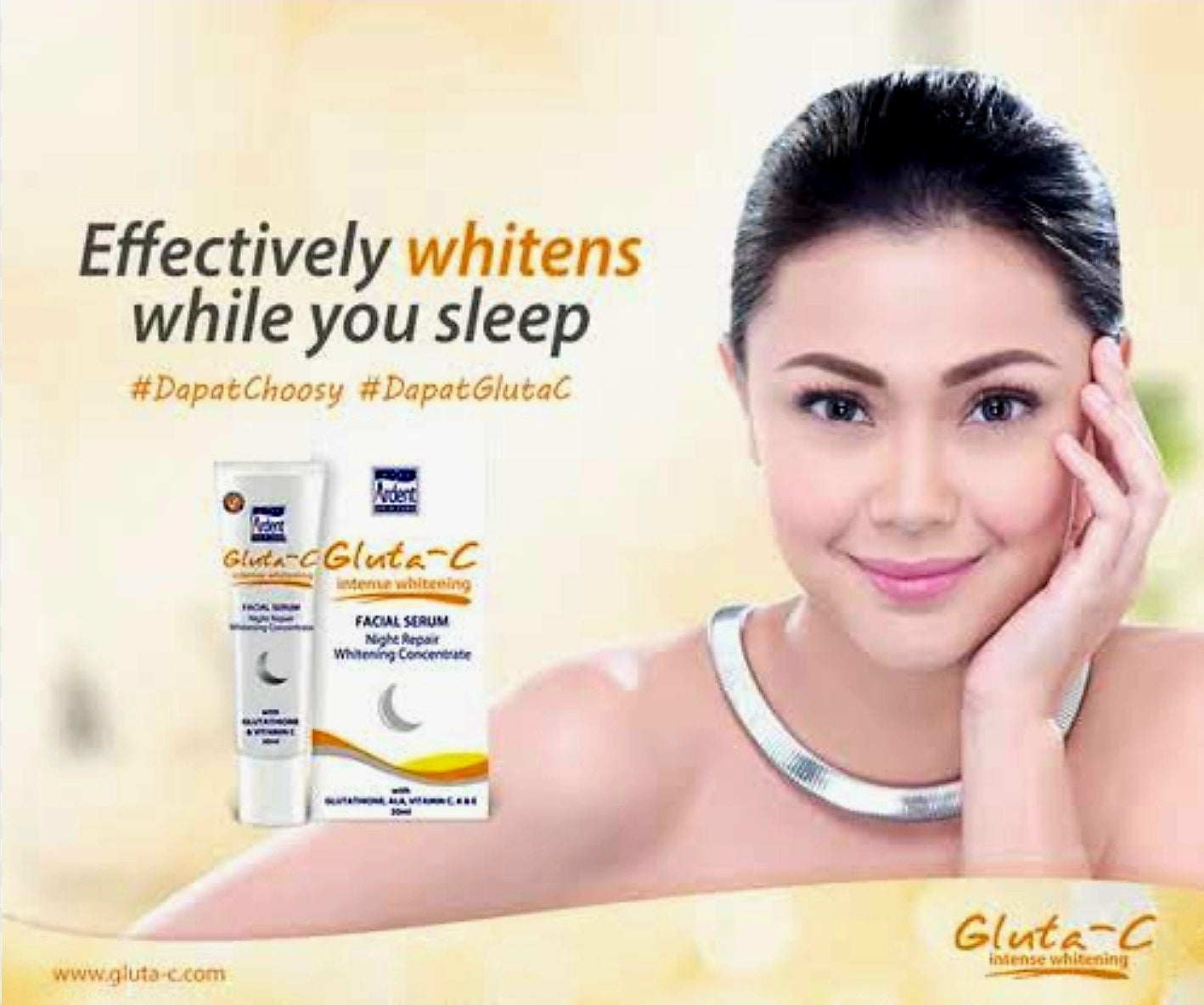 GLUTA-C Intense Whitening FACIAL SERUM NIGHT REPAIR 30ml