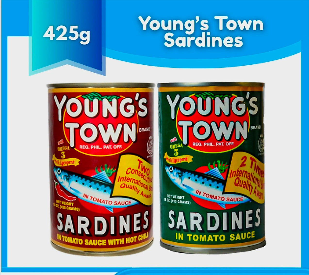 YOUNG'S TOWN SARDINES IN TOMATO SAUCE 425G (LARGE)