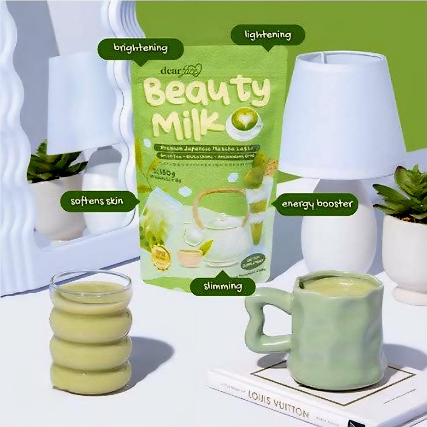 DF Premium Japanese MATCHA LATTE  18g×10sachets Gluta+Antioxidant Drink