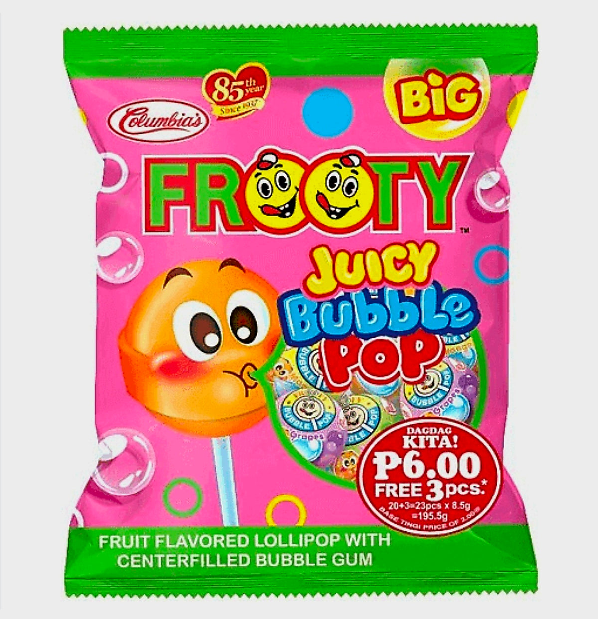 COLUMBIA FROOTY JUICY BUBBLE POP 28-PCS (07/01/28)