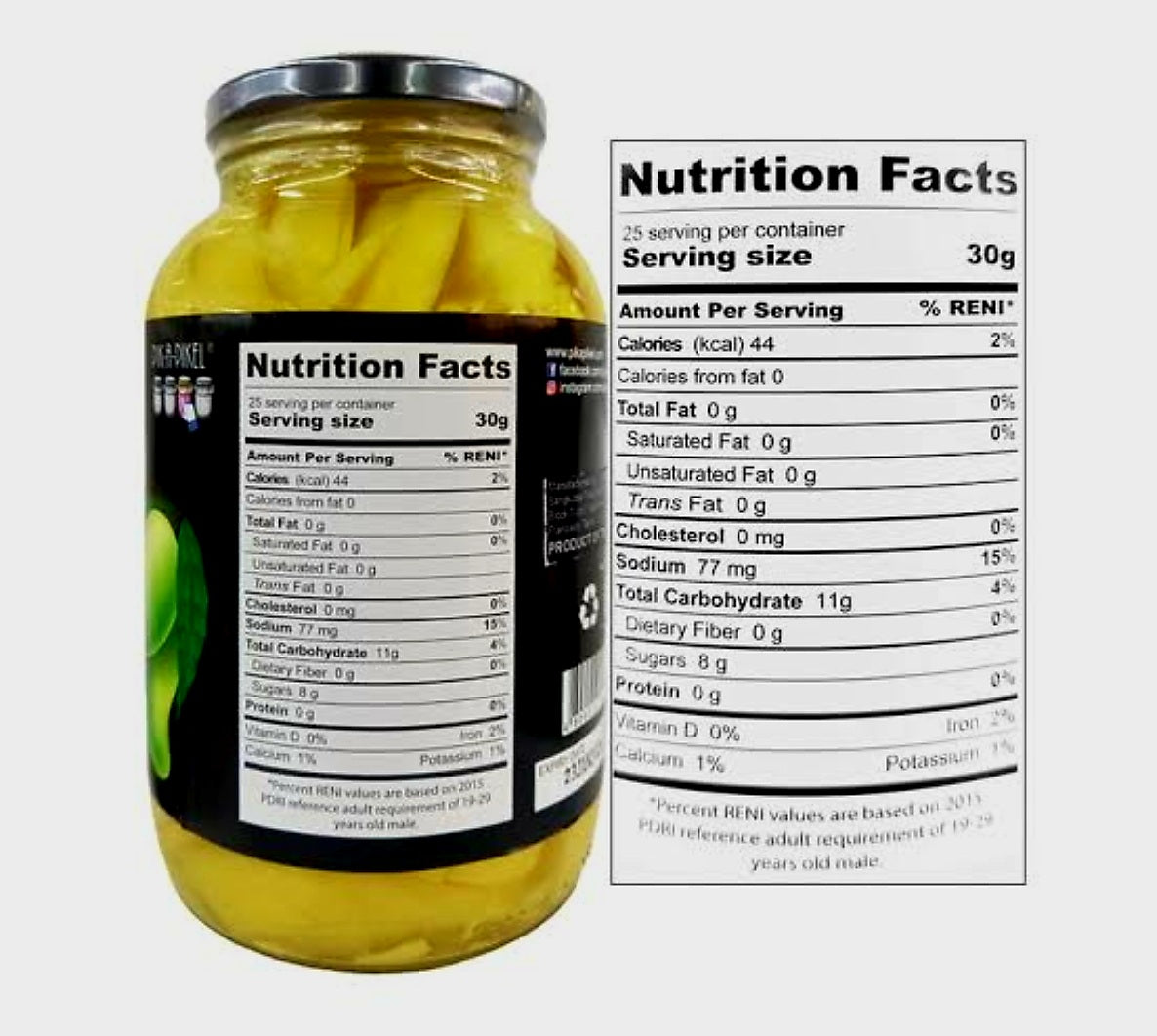 PIK-A-PICKLE Pickled Mango REGULAR 250g