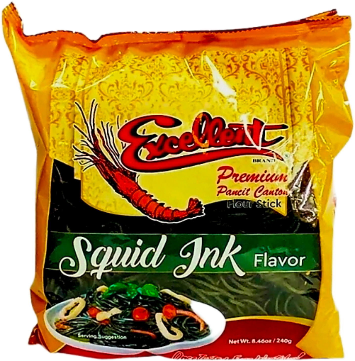 EXCELLENT SQUID INK PREMIUM PANCIT CANTON 240G