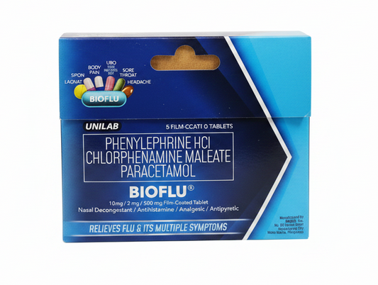 BIOFLU 5 FILM COATED TABLETS TRAVEL PACK