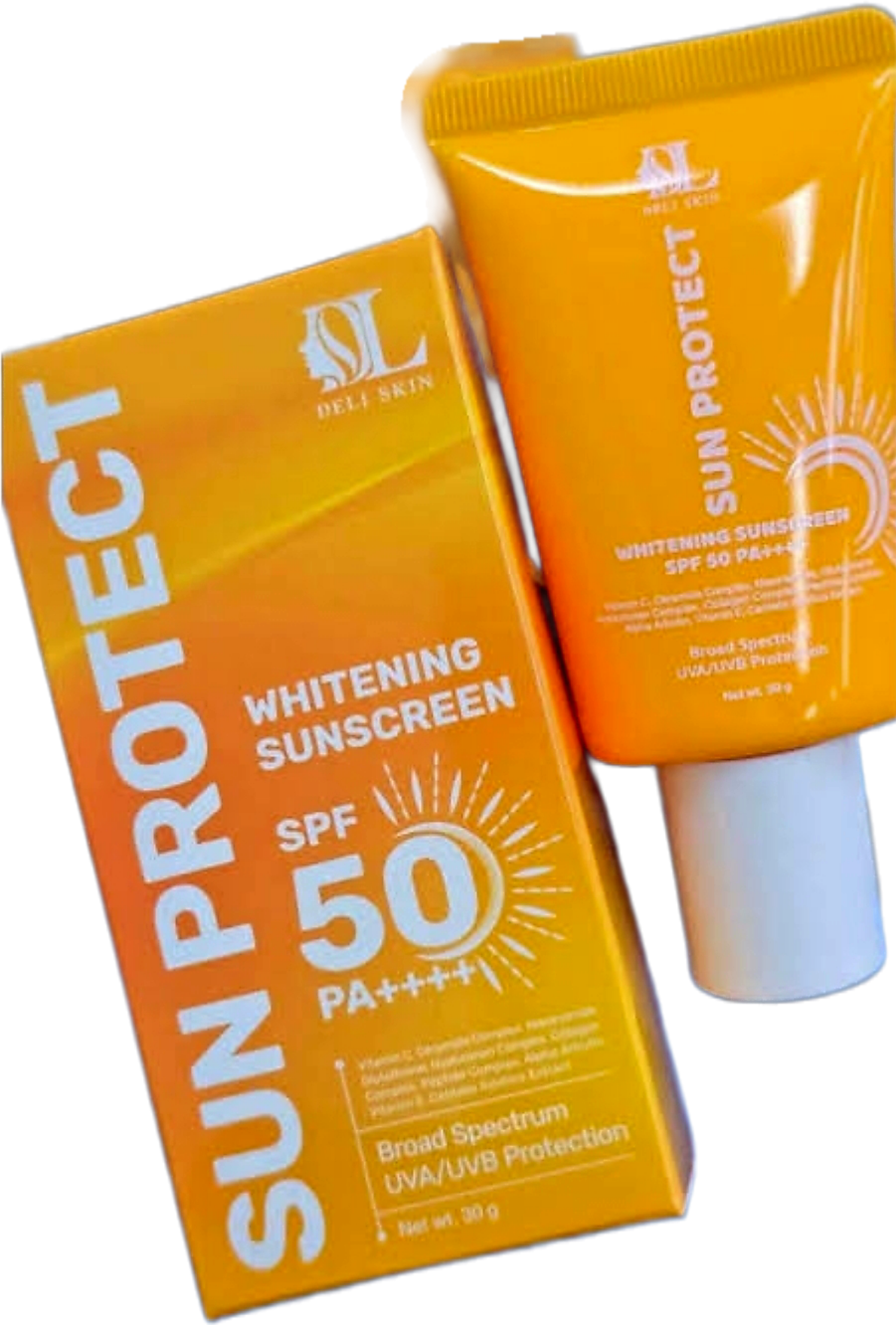 DELI SKIN SUN PROTECT WHITENING SUNSCREEN SPF50 30g