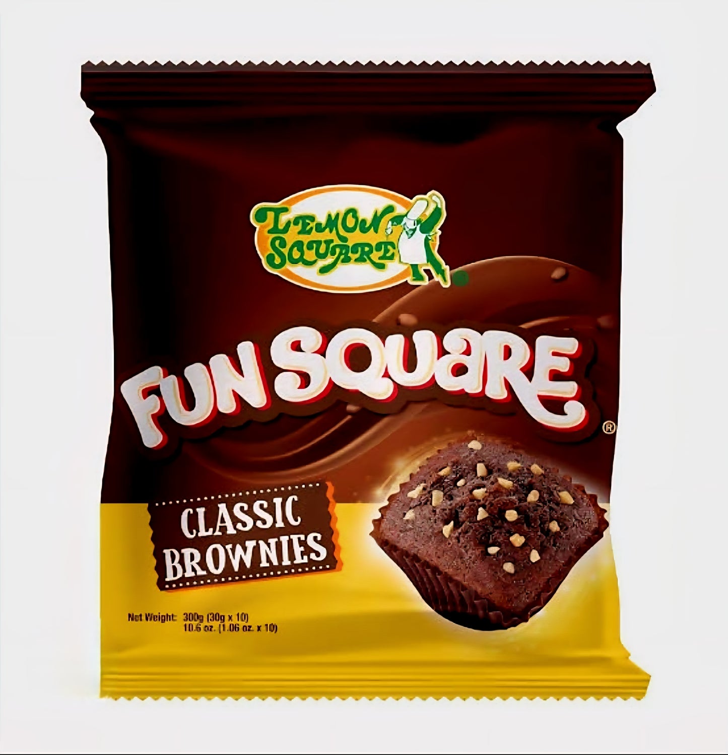 Lemon Square FUN SQUARE Classic Brownies 30g×10pcs